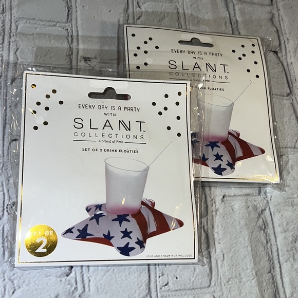 🆕Slant Collections Stars & Stripes Drink Floaties (4) - Picture 9 of 9